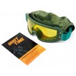 Очки-маска тактические ShotTime Puma, UV400, Anti-Fog, оправа зеленая (желтая линза) - фото № 6