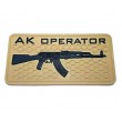 Шеврон ”AK Operator”, PVC на велкро, 80x40 мм (Coyote) - фото № 1
