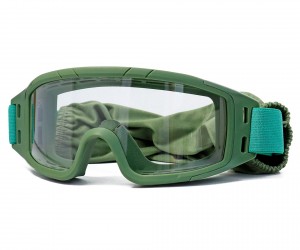 Очки-маска тактические ShotTime Puma, UV400, Anti-Fog, оправа зеленая (прозрачная линза)