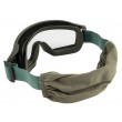 Очки-маска тактические ShotTime Puma, UV400, Anti-Fog, оправа зеленая (прозрачная линза) - фото № 5