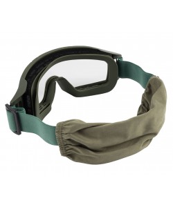 Очки-маска тактические ShotTime Puma, UV400, Anti-Fog, оправа зеленая (прозрачная линза)