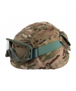 Очки-маска тактические ShotTime Puma, UV400, Anti-Fog, оправа зеленая (прозрачная линза)