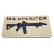 Шеврон ”M4 Operator” PVC на велкро, 80x40 мм (Tan) - фото № 1