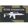 Шеврон ”G36 Operator”, PVC на велкро, 80x40 мм (Black) - фото № 1