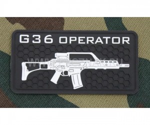 Шеврон ”G36 Operator”, PVC на велкро, 80x40 мм (Black)