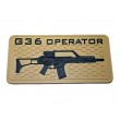Шеврон ”G36 Operator”, PVC на велкро, 80x40 мм (Coyote) - фото № 1