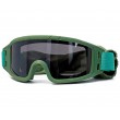 Очки-маска тактические ShotTime Puma, UV400, Anti-Fog, оправа зеленая (серая линза) - фото № 1
