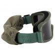 Очки-маска тактические ShotTime Puma, UV400, Anti-Fog, оправа зеленая (серая линза) - фото № 3