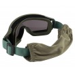 Очки-маска тактические ShotTime Puma, UV400, Anti-Fog, оправа зеленая (серая линза) - фото № 5