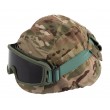 Очки-маска тактические ShotTime Puma, UV400, Anti-Fog, оправа зеленая (серая линза) - фото № 6