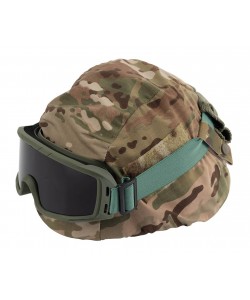 Очки-маска тактические ShotTime Puma, UV400, Anti-Fog, оправа зеленая (серая линза)