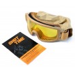 Очки-маска тактические ShotTime Puma, UV400, Anti-Fog, оправа хаки (желтая линза) - фото № 6