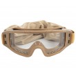 Очки-маска тактические ShotTime Puma, UV400, Anti-Fog, оправа хаки (прозрачная линза) - фото № 2