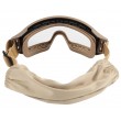 Очки-маска тактические ShotTime Puma, UV400, Anti-Fog, оправа хаки (прозрачная линза) - фото № 3