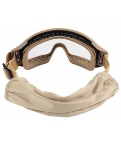 Очки-маска тактические ShotTime Puma, UV400, Anti-Fog, оправа хаки (прозрачная линза)
