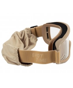 Очки-маска тактические ShotTime Puma, UV400, Anti-Fog, оправа хаки (прозрачная линза)