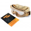 Очки-маска тактические ShotTime Puma, UV400, Anti-Fog, оправа хаки (прозрачная линза) - фото № 6