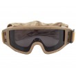 Очки-маска тактические ShotTime Puma, UV400, Anti-Fog, оправа хаки (серая линза) - фото № 4
