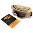 Очки-маска тактические ShotTime Puma, UV400, Anti-Fog, оправа хаки (серая линза) - фото № 6