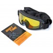 Очки-маска тактические ShotTime Puma, UV400, Anti-Fog, оправа черная (желтая линза) - фото № 6