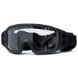 Очки-маска тактические ShotTime Puma, UV400, Anti-Fog, оправа черная (прозрачная линза) - фото № 1