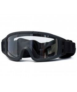 Очки-маска тактические ShotTime Puma, UV400, Anti-Fog, оправа черная (прозрачная линза)