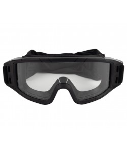 Очки-маска тактические ShotTime Puma, UV400, Anti-Fog, оправа черная (прозрачная линза)