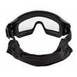 Очки-маска тактические ShotTime Puma, UV400, Anti-Fog, оправа черная (прозрачная линза) - фото № 3