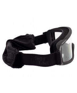 Очки-маска тактические ShotTime Puma, UV400, Anti-Fog, оправа черная (прозрачная линза)