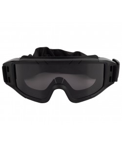 Очки-маска тактические ShotTime Puma, UV400, Anti-Fog, оправа черная (серая линза)