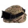 Очки-маска тактические ShotTime Puma, UV400, Anti-Fog, оправа черная, 3 линзы (серая, прозрачная, желтая) - фото № 6
