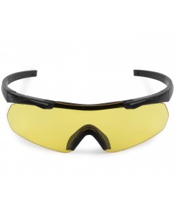 Очки стрелковые ShotTime Caracal GST-035-BLK Anti-fog, оправа черная (желтая линза)