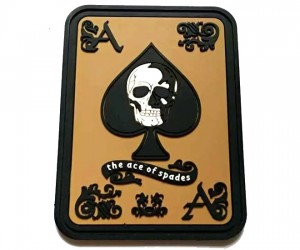Шеврон ”The ace of spades”, PVC на велкро, 80x60 мм (Coyote)