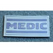 Шеврон ”MEDIC”, PVC на велкро, 70x35 мм (черный на оливе) - фото № 1