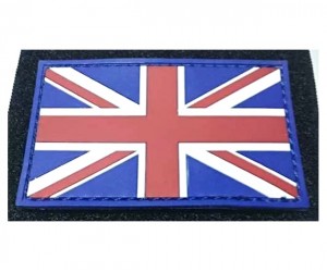 Шеврон ”Флаг Великобритании”, PVC на велкро, 80x40 мм (полноцветный)