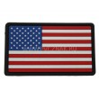 Шеврон ”Флаг США”, PVC на велкро, 75x45 мм (черный кант) - фото № 1