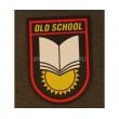 Шеврон ”Old School”, PVC на велкро, 65x90 мм (красный кант на черном) - фото № 1