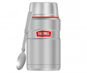 Термос для еды THERMOS KING SK-3020 RCMS 0.71L, складная ложка из нерж. стали (серый)