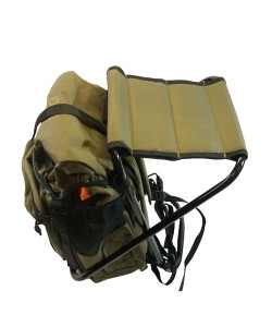 |Уценка| Рюкзак походный ORDKA Hauger Brown, с раскладным стулом (362) (№ 510-УЦ)