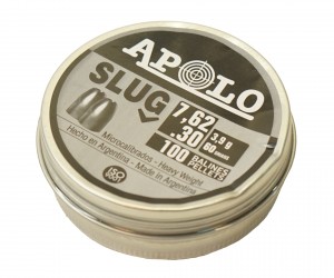 |Уценка| Пули полнотелые Apolo Slug 7,62 мм, 3,9 г (100 штук) (№ 512-УЦ)