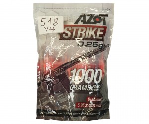 |Уценка| Шары для страйкбола Azot Strike 0,25 г, 4000 штук (1 кг, белые) (№ 518-УЦ)