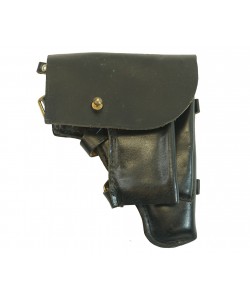 Кобура штатная для ПМ черная, на муфте, кожа, ВМФ (оригинал)