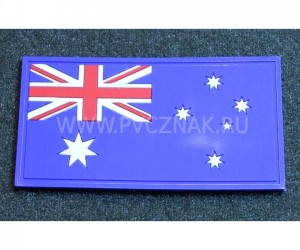 Шеврон ”Флаг Австралии”, PVC на велкро, 80x40 мм (полноцветный)