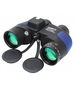 Бинокль морской RealArm 7х50 с компасом, Porro (черный)