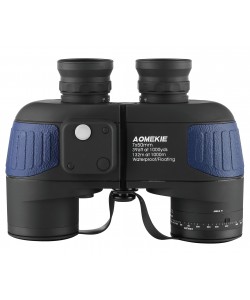 Бинокль морской RealArm 7х50 с компасом, Porro (черный)