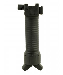 Тактическая рукоятка быстросъемная RealArm на Picatinny, с сошками (Black)