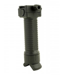 Тактическая рукоятка быстросъемная RealArm на Picatinny, с сошками (Black)