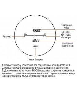 Лазерный дальномер Discovery D800 х8-25, до 800м (Camo)