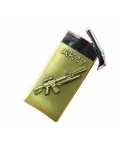 Зажигалка RealArm АК-47 (золотистая)