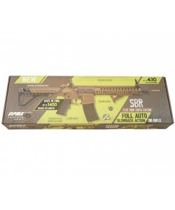 Пневматическая винтовка Crosman DPMS SBR Full Auto (M16, ★3 Дж, FDE) 4,5 мм